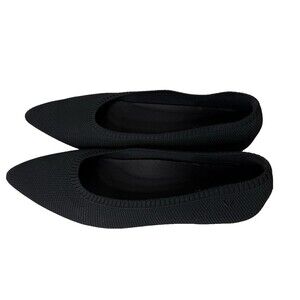 Vivaia Black Ballet flats pointed toe  Size 39.5 US 9 Shoes Black